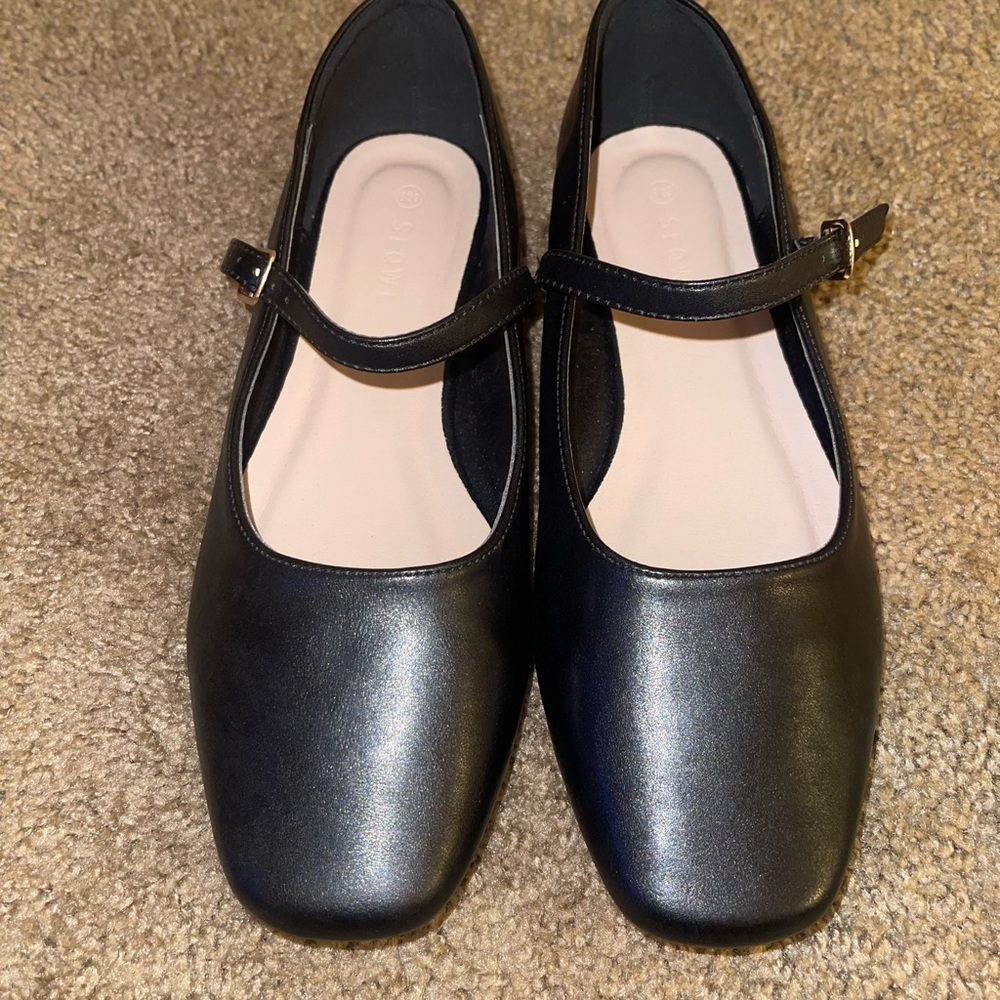 Elegant Black Mary Jane Flats